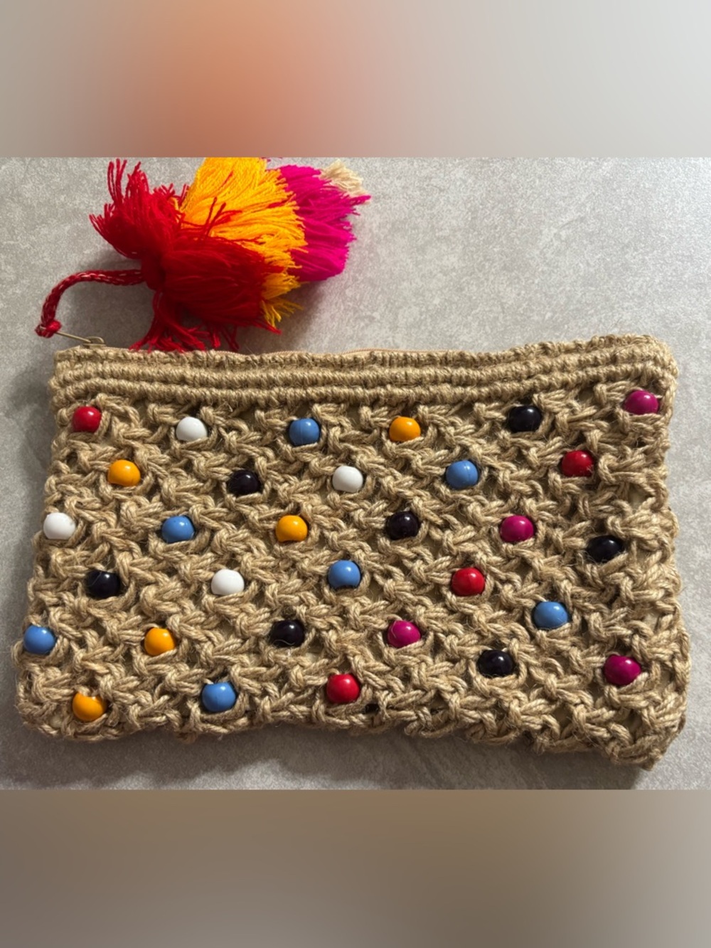 Shiraleah Luana Beaded Zip Pouch